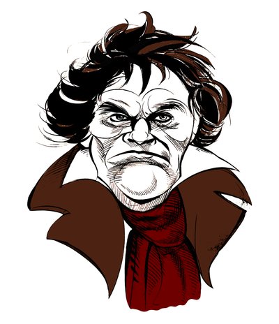 Ludwig van Beethoven, German Composer (1770-1827) by Neale Osborne